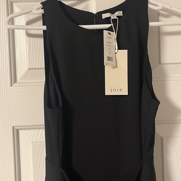 NWT Joie Mairead C Jumpsuit in Caviar Black Wide Leg Belted - Picture 10 of 13